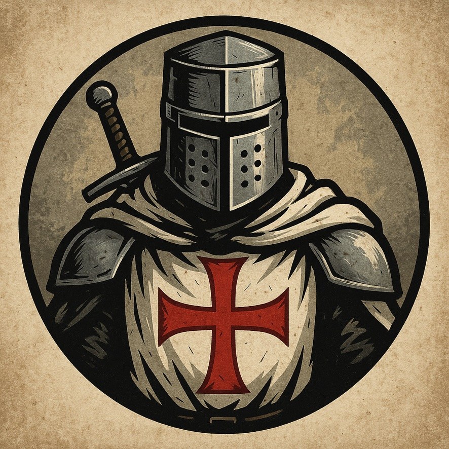 Crusader knight emblem